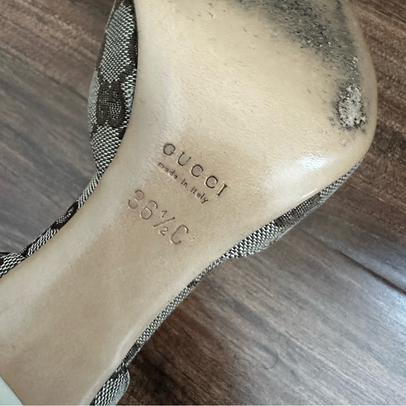 Vintage Gucci Horsebit Monogram Printed Heels - Picture 6 of 8